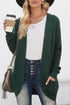 Pocket Knitted Solid Color Cardigan